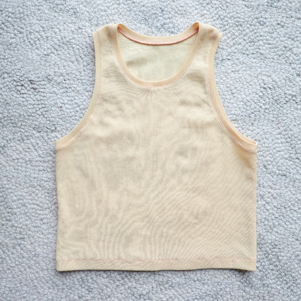 Cropped Coral Tank Top